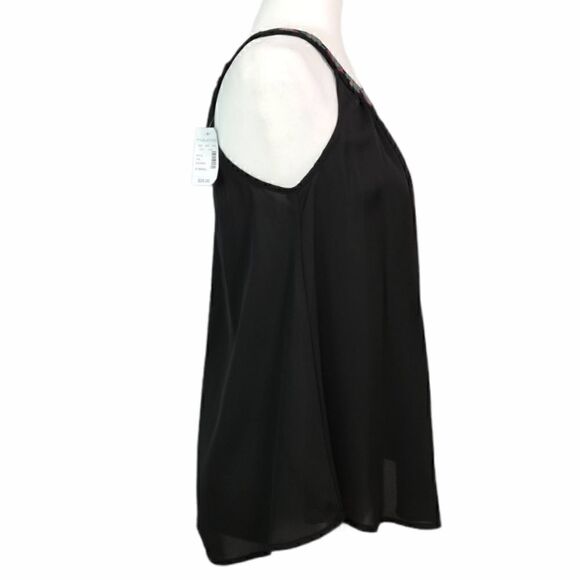 NEW Maurices Sheer Embroidered Round Neck Tank XS - Picture 6 of 12